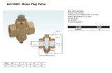 Brass Plug Valve (16001)(ISO9000, SGS, CE)