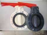 PVC Plastic Wafer Type Lever Butterfly Valve