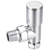Brass Angle Radiator Valve with Nickle Plated (YD-RV018)