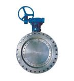 The Valve Structure Sketch Map of Flange Type Butterfly Valve (D343H)