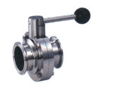 Stainless Steel Butterfly Valve with Clamped End
