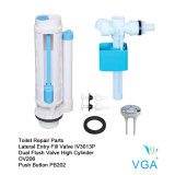 Toilet Repair Parts 2PC Toilet Fill Valve Flush Valve IV3013p+Ov206+Pb202