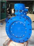 BS En593 Resilient Seated Flanged Double Eccentric Butterfly Valve with Gearbox and Handwheel