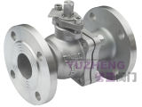 2PC Flange Ball Valve with Pn16 Pressure