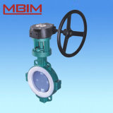 Fluorine Lined Butterfly Valve for Corrosive Fluid