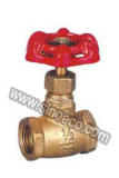 Brass Equal Female Thread Stop Valve with Steel Handle