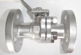 Industry Ss304/316/316L Manual Flange Ball Valve with Mounting Pad