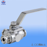 SMS Clamped Tee Ball Valve