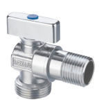 Nickle Plated Brass Angle Valve with Zinc Handle