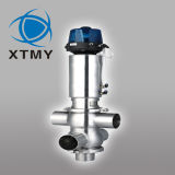 Stainless Steel Sanitary Double Seats Mix Proof Valve