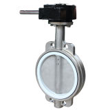Pn16 All Stainless Steel Gear Box Operated Wafer Butterfly Valve