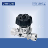 Manual 3-Way Welded Diaphragm Valve with 3A CE Certifgicate