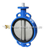 Bare Stem Ductile Iron Wafer Butterfly Valve with EPDM Seat