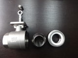 Stainless Steel 2PC Ball Valve with Mounting Pad