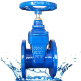 Manual DIN Standard Resilient Wedge Worm Gear Gate Valve