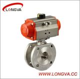 Stainless Steel Pneumatic Wafe Type Flange Ball Valve