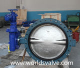 Ductile Iron Ggg40 Worm Gear Double Flanged Butterfly Valve (D41X-10/16)