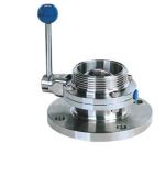 Stainless Steel One Side Threaded One Side Flange Manual Butterfly Valve