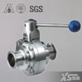 Stainless Steel Ferrule Ends Sanitary Butterfly-Type Ball Valve