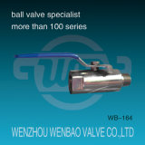 1 Piece Forged Steel Manual Ball Valve Male/Female