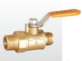 (A) Brass Male Thread Ball Valve with Iron Handle/Stainless Steel Handle