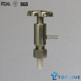 Sanitary Stainless Steel Sample Valve with Welding Ends