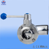 Stainless Steel Manual Elbow Type Butterfly Valve