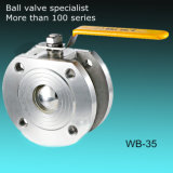 1PC Italy Type Stainless Steel CF8 Wafer Ball Valve