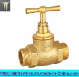 Brass Stop Valve for Water Male X Male (a. 0144)