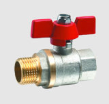 Brass Ball Valve with Butterfly Handle with Male/Female Thread