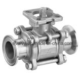 3 PC Clamp Ball Valve with ISO 5211