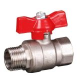 Quality Brass Ball Valve with Butterfly Aluminium Handle