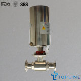 Stainless Steel Sanitary Pneumatic Ball Valve with Clamps Ends