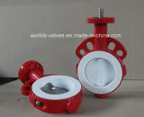 PTFE Lined Wafer Type Butterfly Valve with Gear Operated (D371X-10/16)