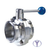 Sanitary Clamp Butterfly Valve with Pull Handle