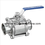 3PC Stainless Steel Clamp Ball Valve