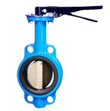 Cast Iron Wafer Single Stem With Pin Handle Lever Butterfly Valve 