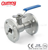 1 PC Mounting Pad Ball Valve with Flange End