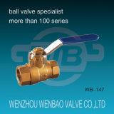 2PC Female Threaded Brass Ball Valve with Manual Handle