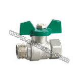 Reduced Male Thread Forged Brass Butterfly Handle Ball Valve