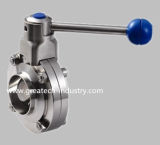 Stainless Steel Ss304 and Ss316L Welded Sanitary Butterfly Valve