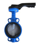 Wafer Butterfly Valve Centre Lined with Lever