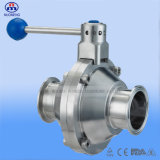 Manual Butterfly Type Ball Valve with Clamp