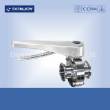Stainless Steel Butterfly Valve for Food, Sanitary Using