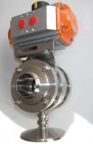 Welding Sanitary Stainless Steel Butterfly Valve with Actuator