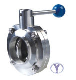Sanitary Weld End Butterfly Valve with EPDM Seal