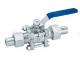 3PC Stainless Steel Ball Valve with Clamp Butt Welded End