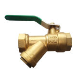 Brass Filter Ball Valve with Steel Handle (YED-A2001)