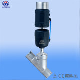 Sanitary Stainless Steel Clamp Angle Seat Valve with Intelligent Electric Valve Positioner