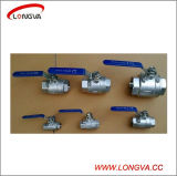 Sanitary Stainless Steel Two Piece Female Threaded Ball Valve